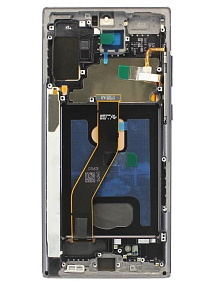 Дисплей для телефона Samsung N970F/N971F (Note 10) модуль с рамкой Черный - (In-Cell)