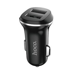 АЗУ-USB HOCO Z1 2 выхода 2.1A черный