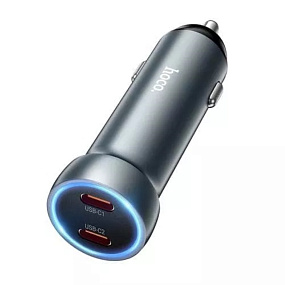АЗУ-2 USB-C HOCO Z54B PD30W  удлиненный серый