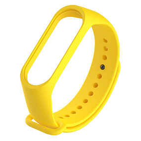 Ремешок силиконовый для браслета Xiaomi Mi Band 5/6 WB13 желтый