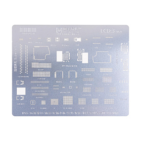 BGA трафарет Amaoe (LCD:3, V6.0) для дисплеев и Face ID iPhone X/XR/Xs/Xs Max-15/15 Plus/15 Pro/15 P