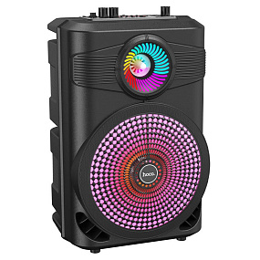 Колонка Hoco BS46 (Bluetooth/TWS/USB/FM/TF/AUX) 10W черный(УЦЕНКА)б/у, потертости