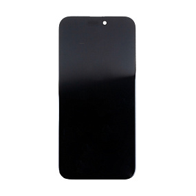 Дисплей для телефона iPhone 15 Pro Max в сборе с тачскрином Черный - (Soft OLED, Full HD, 120 Гц) (с