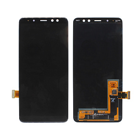 Дисплей для телефона Samsung A530F (A8 2018) в сборе с тачскрином Черный - In-Cell