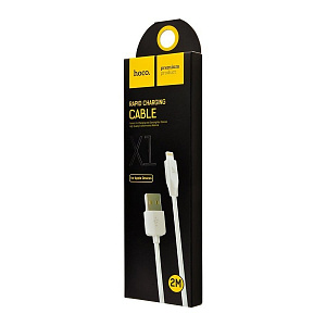 Дата кабель lightning - USB Hoco X1 2.4A 1м белый