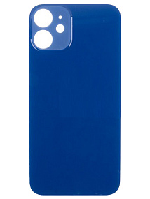 Задняя крышка iPhone 12 mini (стекло) синий - Премиум