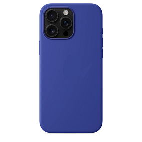 Кейс iPhone 16 Pro Max Silicone Case без логотипа (№020) синий