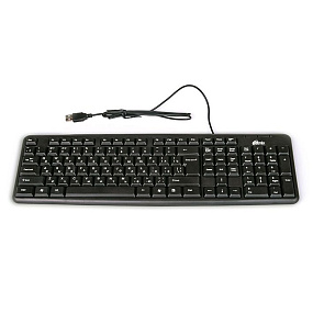 Клавиатура Ritmix RKB-103 USB влагоустойчивая 3 дополнительных клавиши черная