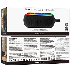 Колонка Borofone BR46 (Bluetooth/MicroSD/USB/FM/AUX) 10W черная